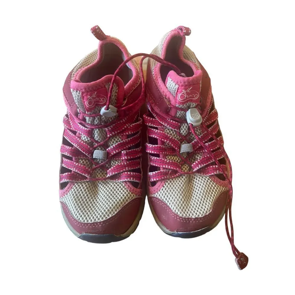 Chaco Girls Pink Outcross 2 Mesh Low Top Round Toe Water Sport Sandal Size 5